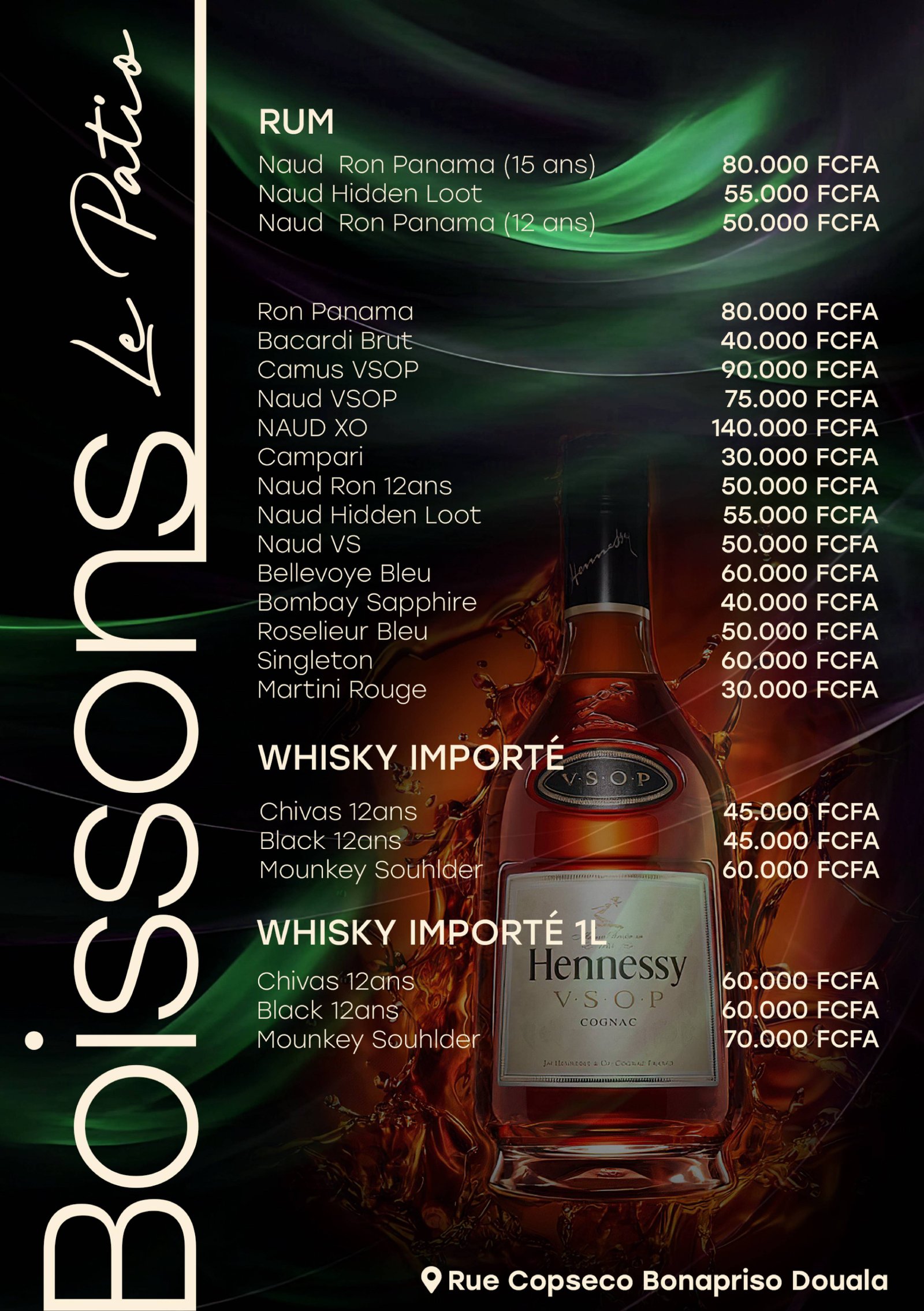 Menu Boissons 4