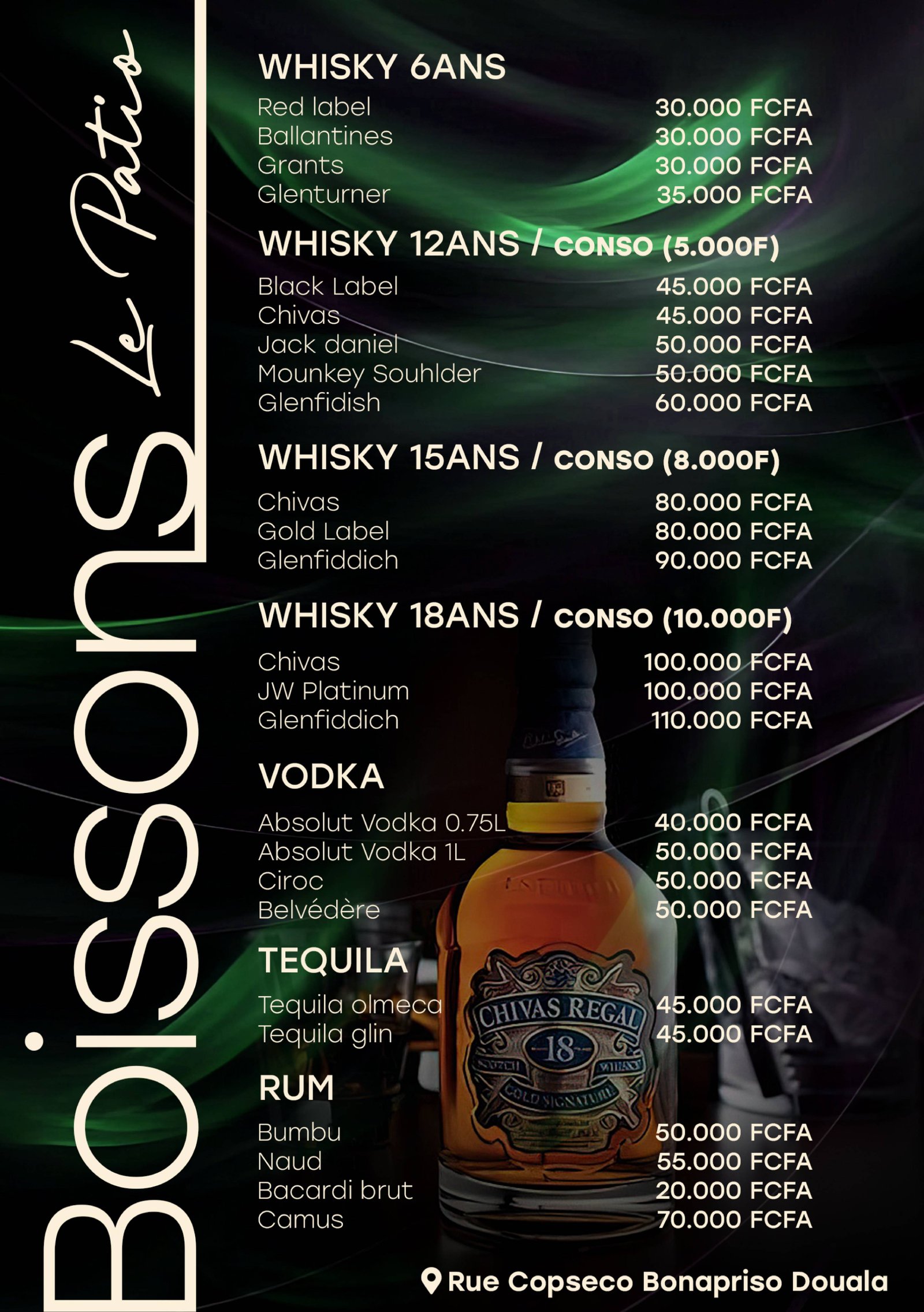 Menu Boissons 5