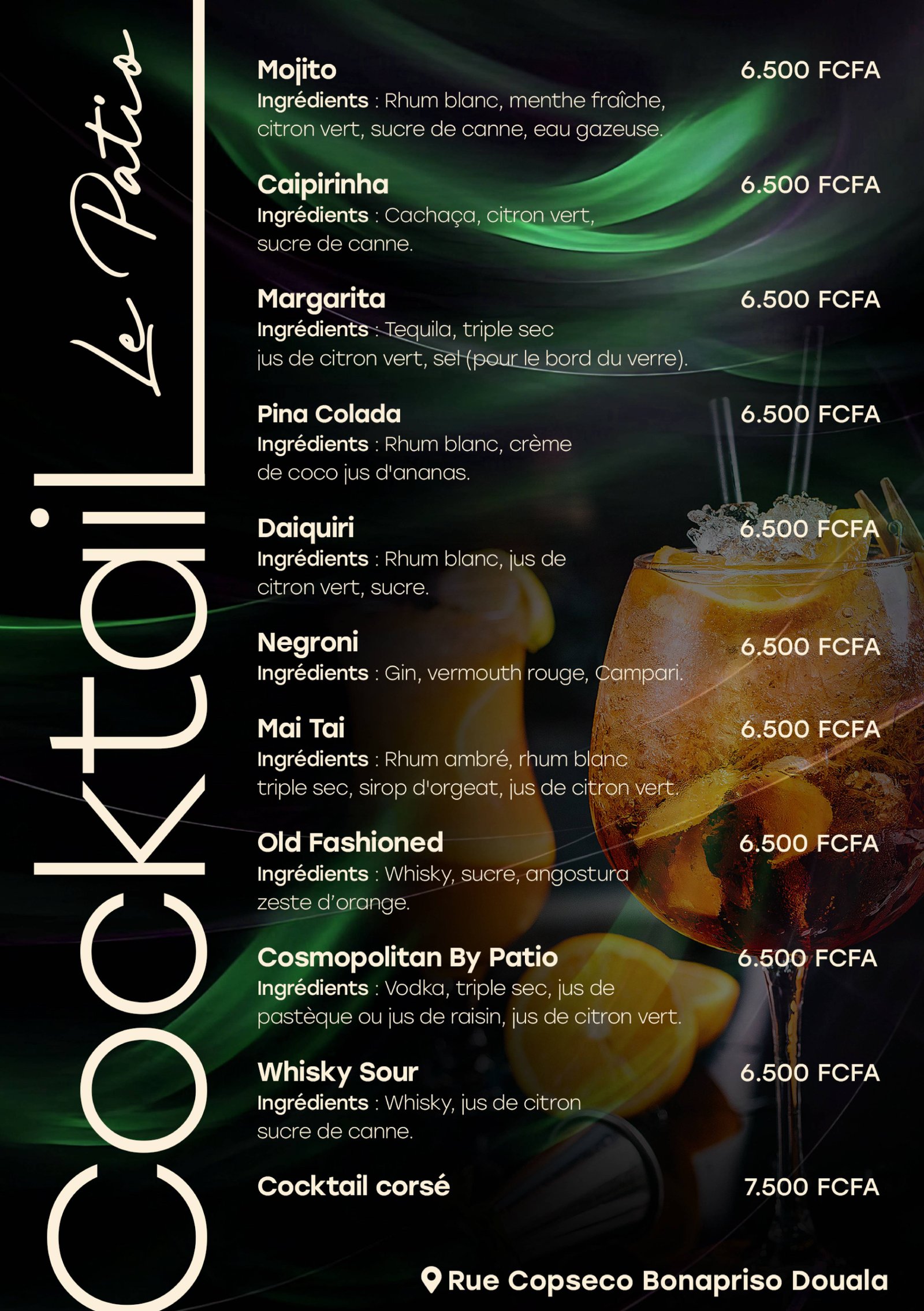 Menu Boissons 8